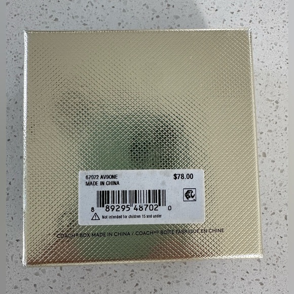 NWT Coach Silver Bracelet with Teal Accent - Picture 3 of 3